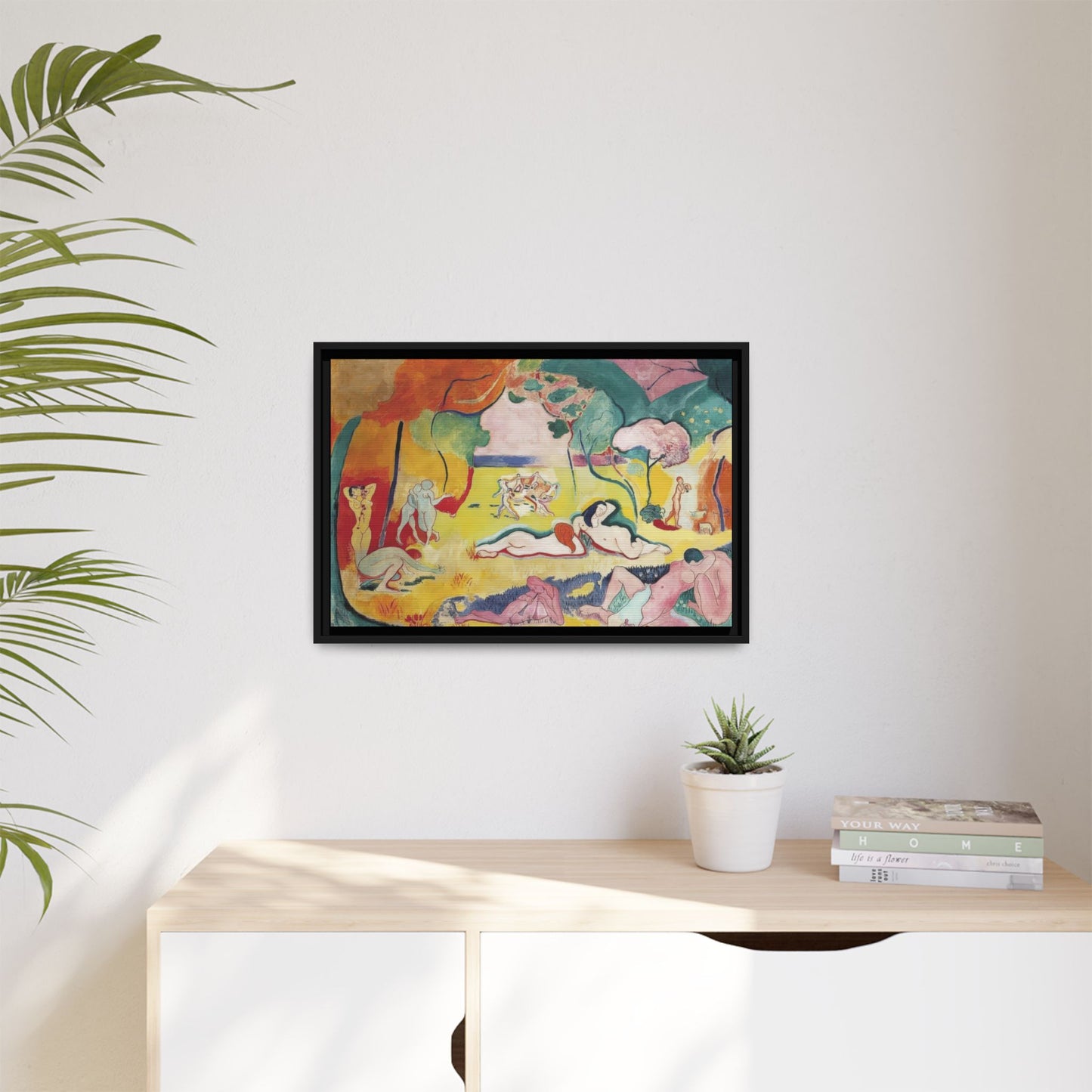 Matisse, Henri - The Joy of Life (1905) - Matte Canvas, Framed