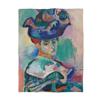 Matisse, Henri - Woman with a Hat (1905) - Microfiber Duvet Cover