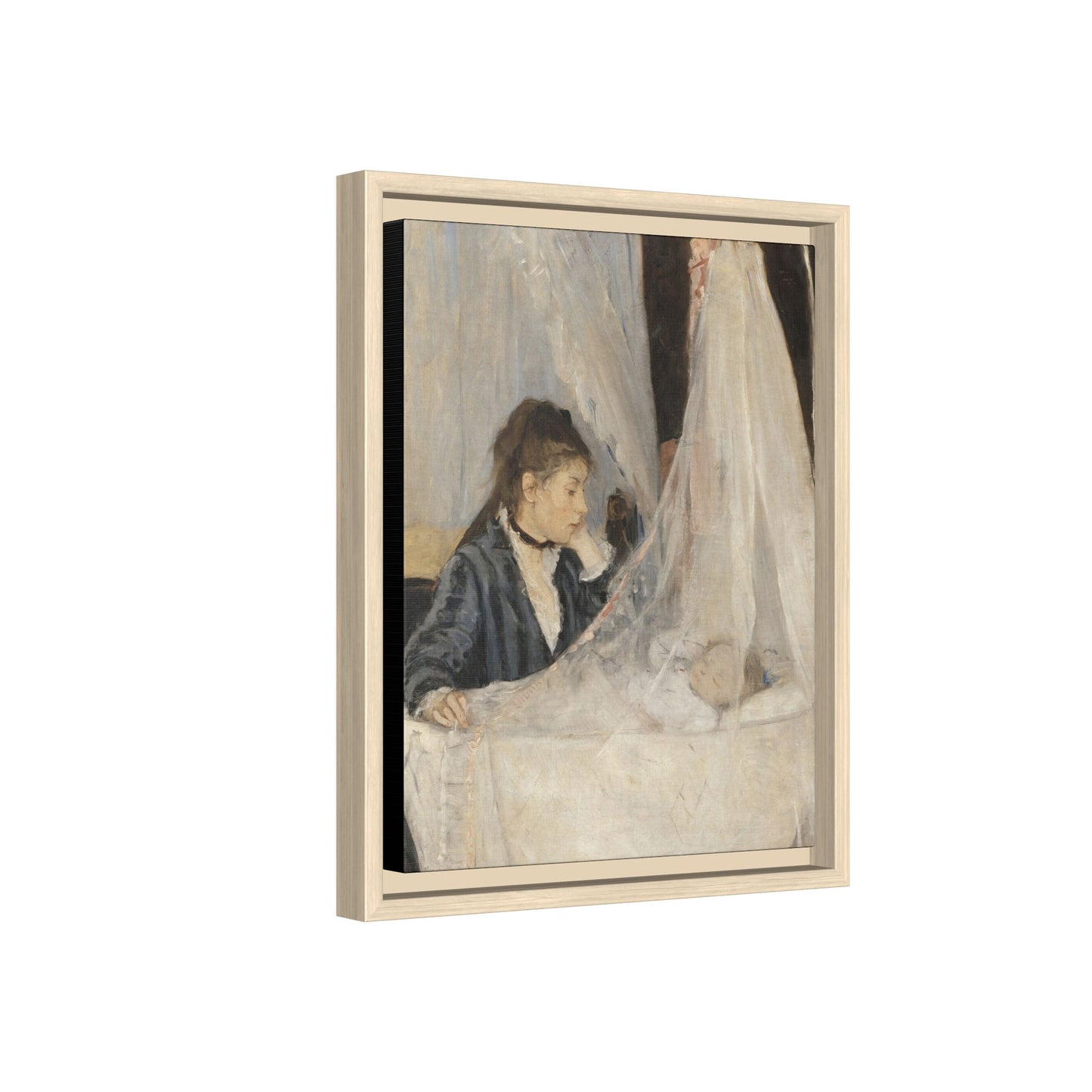 Morisot, Berthe - The Cradle (1872) - Matte Canvas, Framed
