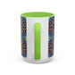 Pacio, Adam - Emerald Arrows Mandala - Colorful Accent Mugs
