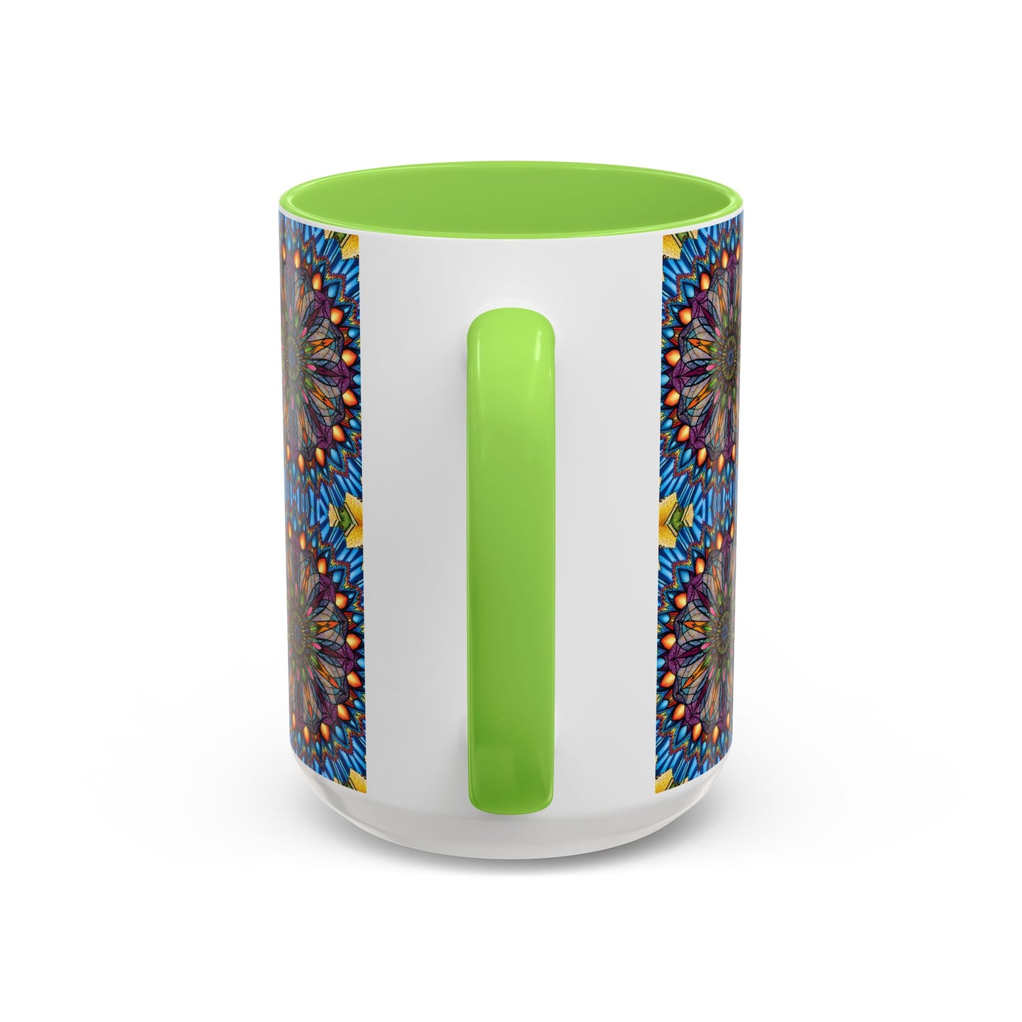 Pacio, Adam - Emerald Arrows Mandala - Colorful Accent Mugs