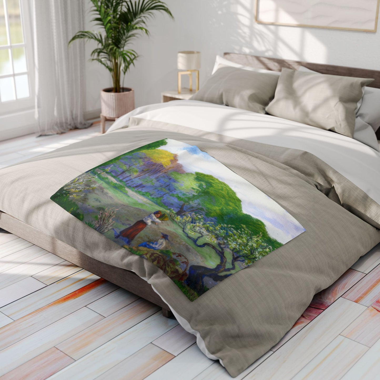 Ranson, Paul - Picking Flowers (1890) - Arctic Fleece Blanket