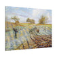 Pissarro, Camille - Hoarfrost (1873) - Canvas Block, unframed