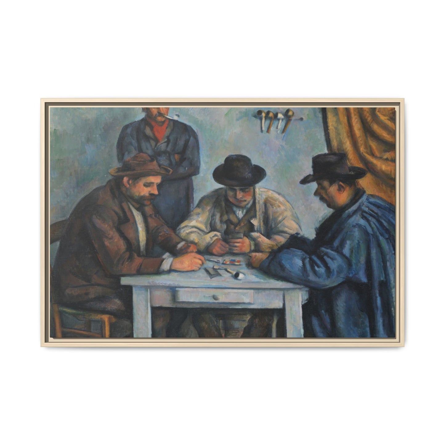 Cézanne, Paul - The Card Players (1892) - Matte Canvas, Framed