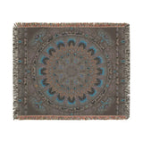 Emerald Arrows Mandala - Woven Blanket