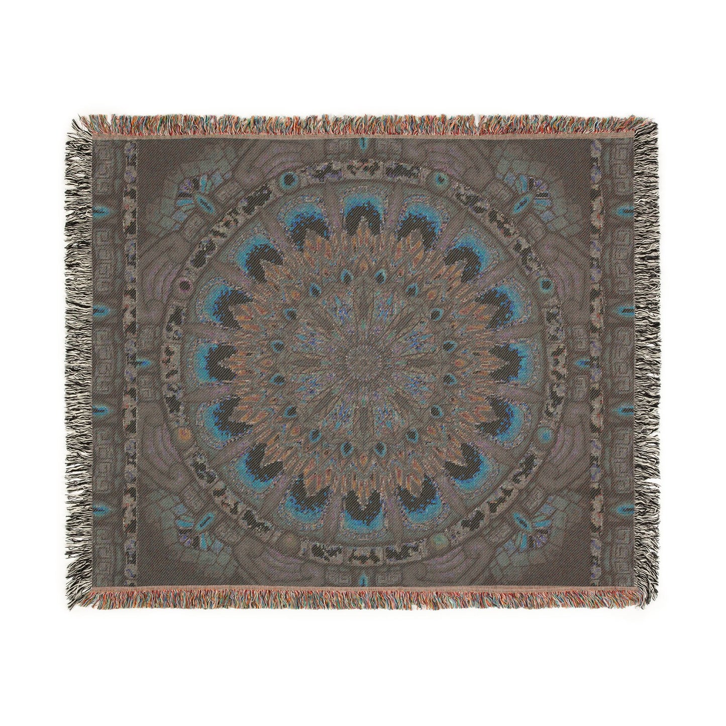 Pacio, Adam - Emerald Arrows Mandala - Woven Blanket