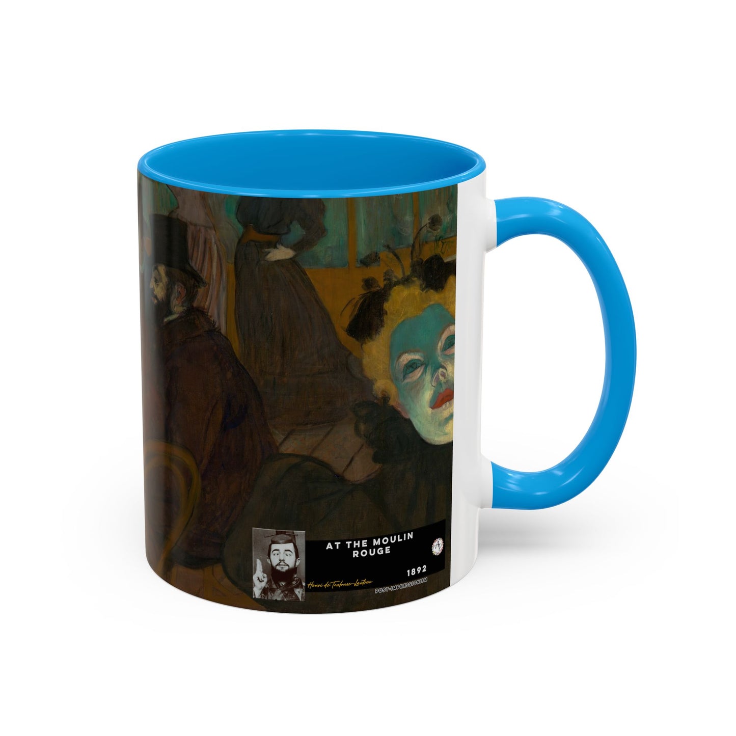 Toulouse-Lautrec, Henri - At the Moulin Rouge (1892) - Colorful Accent Mugs