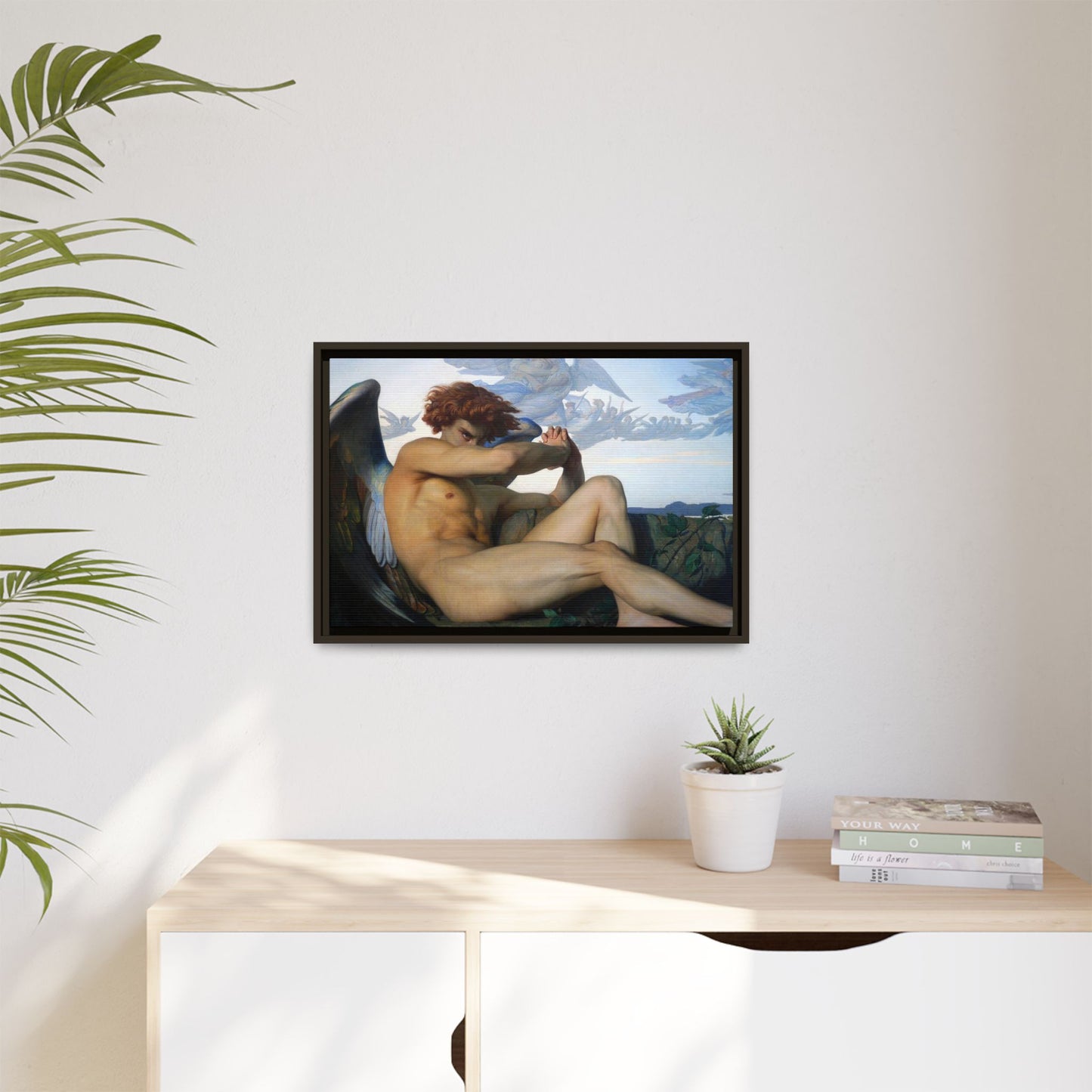 Cabanel, Alexandre - The Fallen Angel (1847) - Matte Canvas, Framed