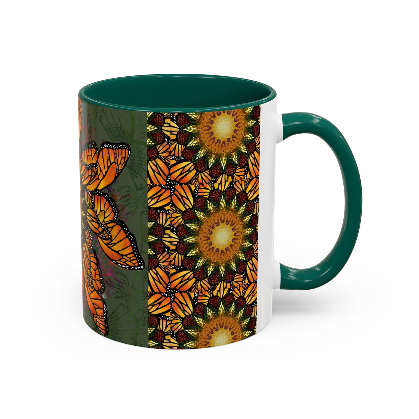 Pacio, Adam - Monarch Butterfly Mandala - Colorful Accent Mugs
