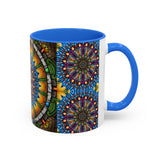 Emerald Arrows Mandala - Colorful Accent Mugs