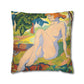 Copy of Pacio, Adam - Emerald Arrows Mandala - Suede Square Pillowcase