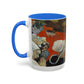 Gauguin, Paul - Vision of the Sermon (Jacob Wrestling with the Angel) (1888) - Colorful Accent Mugs