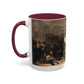Courbet, Gustave - The Painter’s Studio (1855) - Colorful Accent Mugs