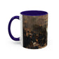 Courbet, Gustave - The Painter’s Studio (1855) - Colorful Accent Mugs