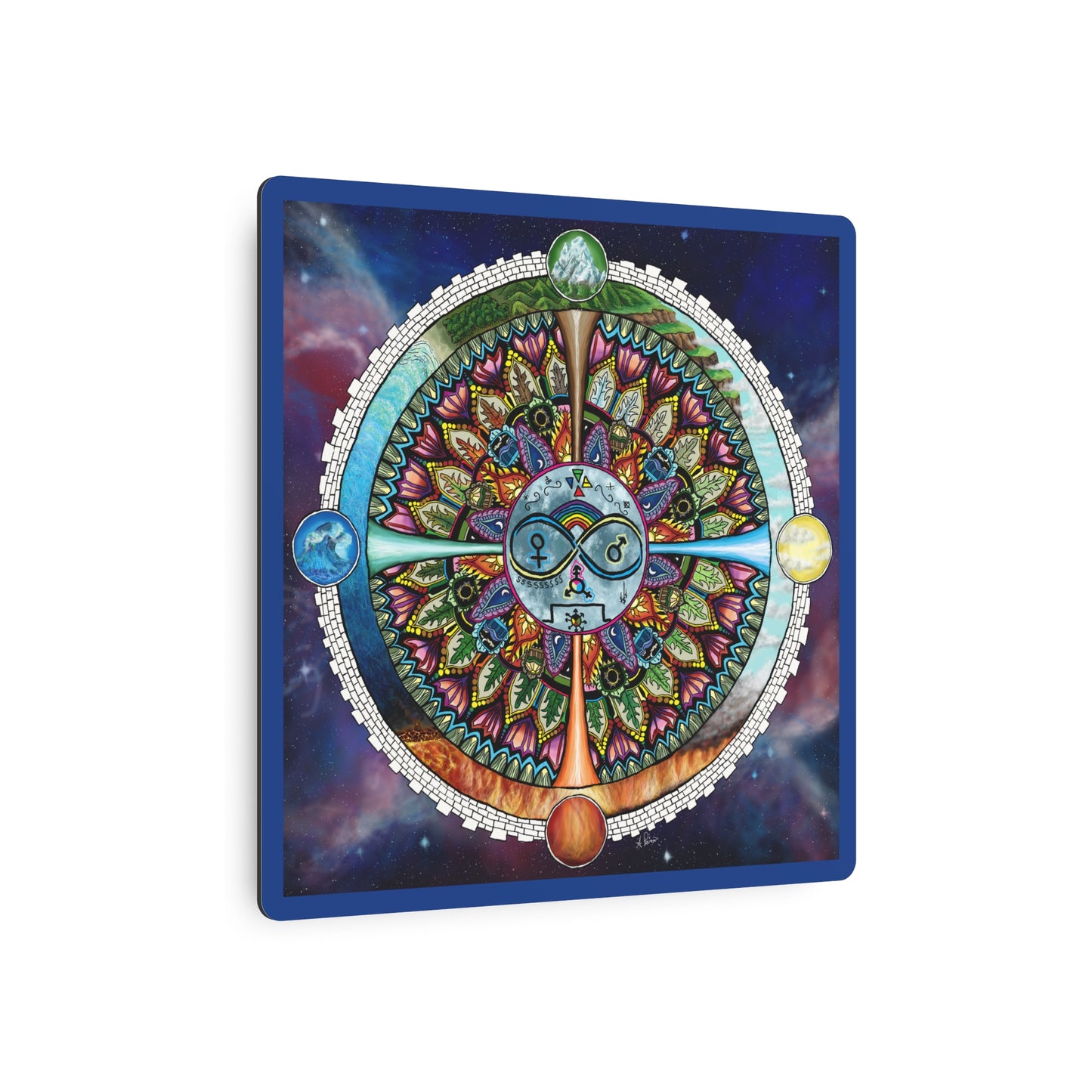 Lunar Rites Mandala - Metal Sign