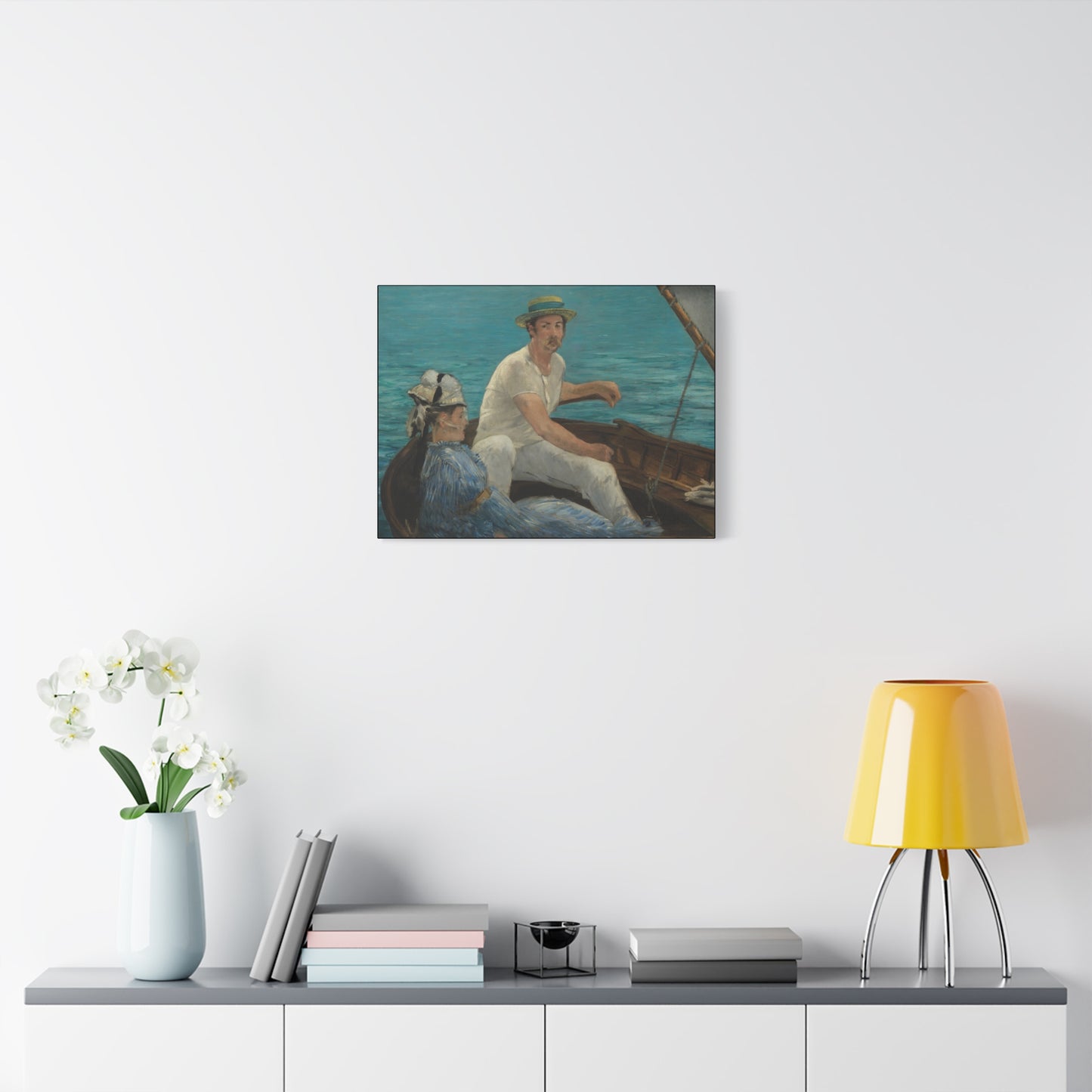 Manet, Édouard - Boating (1874) - Canvas Block, unframed
