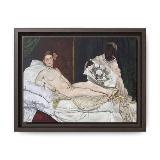 Manet, Édouard - Olympia (1870) - Matte Canvas, Framed
