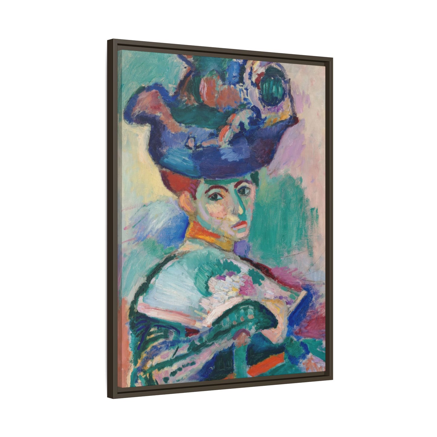 Matisse, Henri - Woman with a Hat (1905) - Matte Canvas, Framed