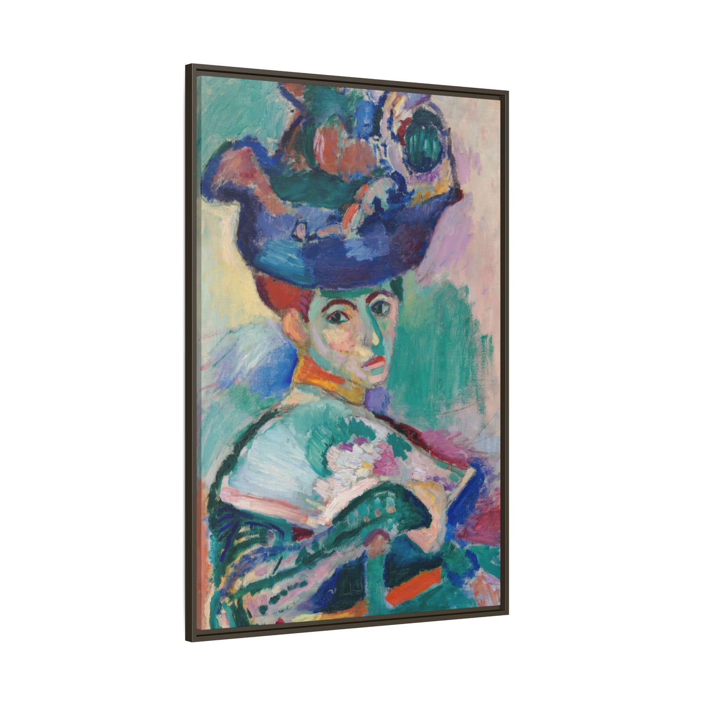 Matisse, Henri - Woman with a Hat (1905) - Matte Canvas, Framed