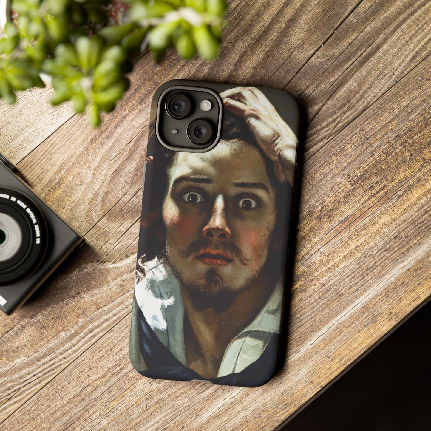 Courbet, Gustave - The Desperate Man (1843) - Tough Phone Cases