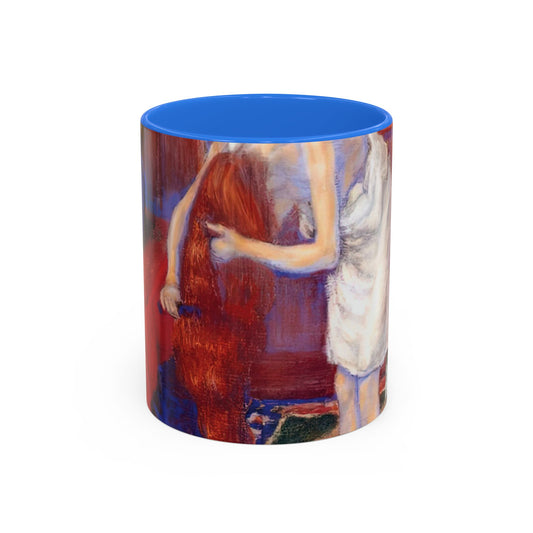 Ranson, Paul - The Golden Head of Hair (1909) - Colorful Accent Mugs