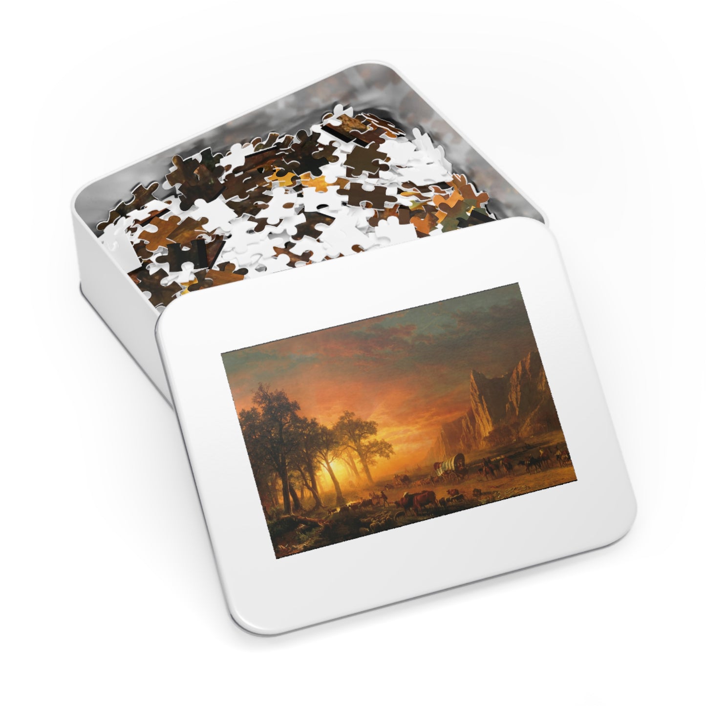 Bierstadt, Albert - Emigrants Crossing the Plains (1867) - 1000pc Jigsaw Puzzle