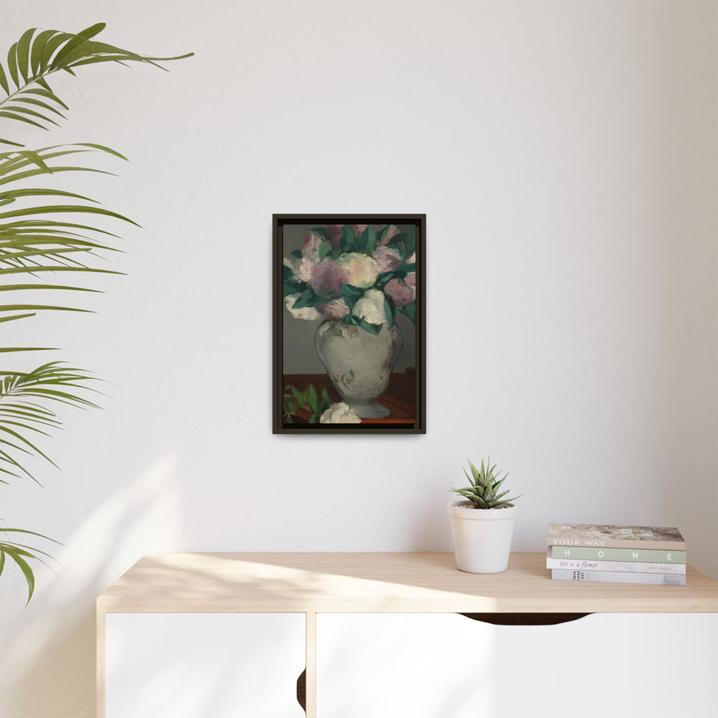 Manet, Édouard - Peonies (1864) - Matte Canvas, Framed