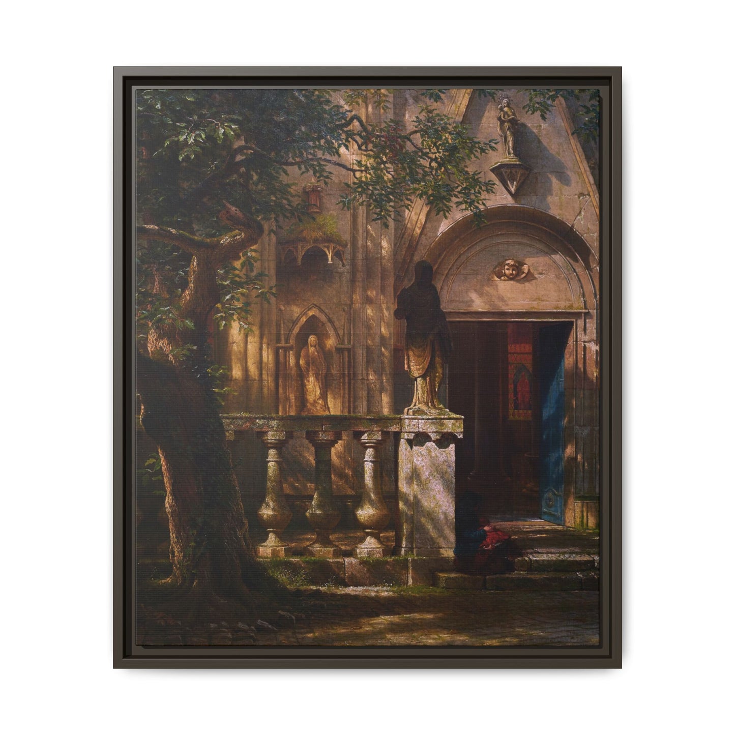 Bierstadt, Albert - Sunlight and Shadow  (1854) - Matte Canvas, Framed