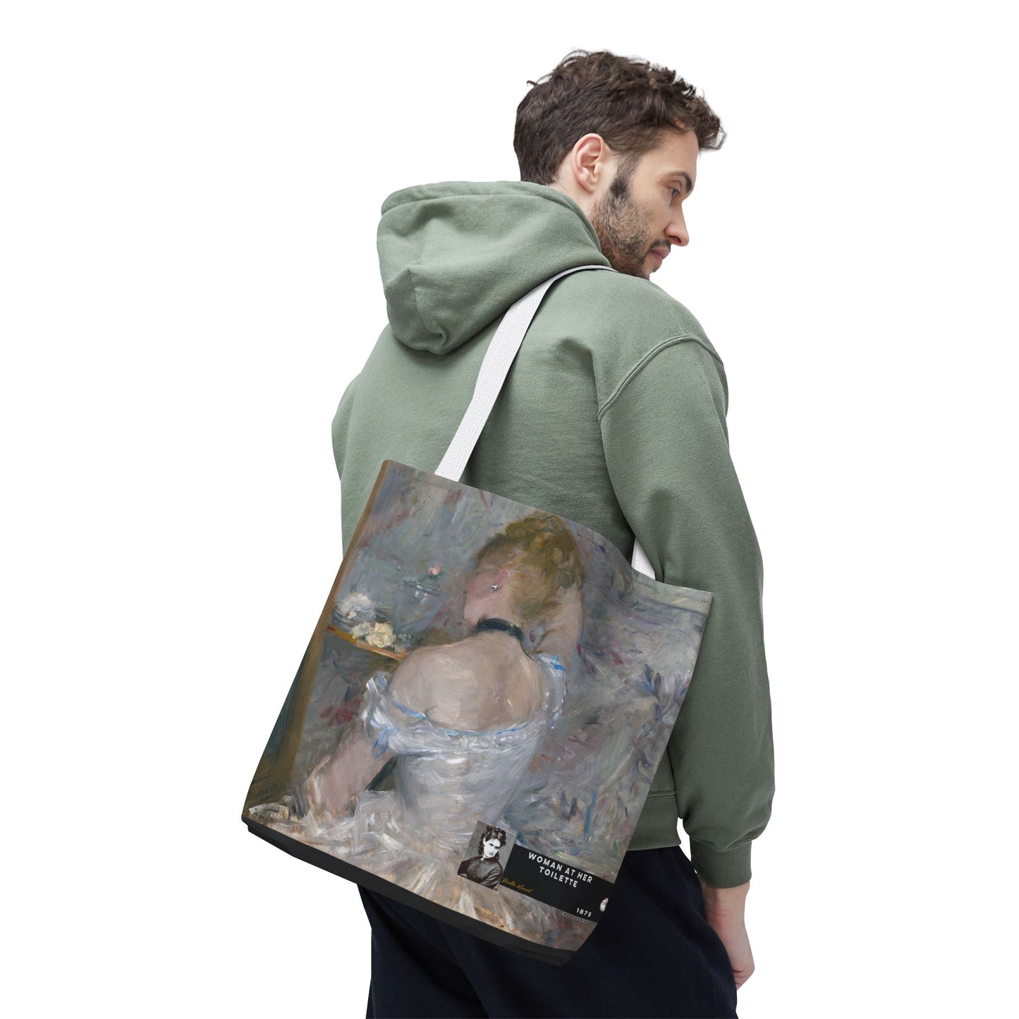 Morisot, Berthe - Woman at Her Toilette (1880) - Tote Bag
