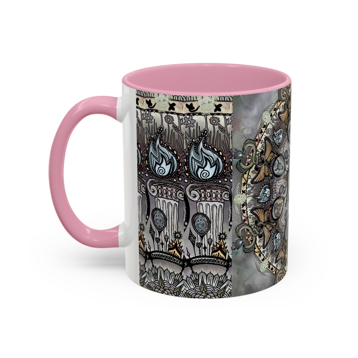 Pacio, Adam - Memento Mori Mandala - Colorful Accent Mugs