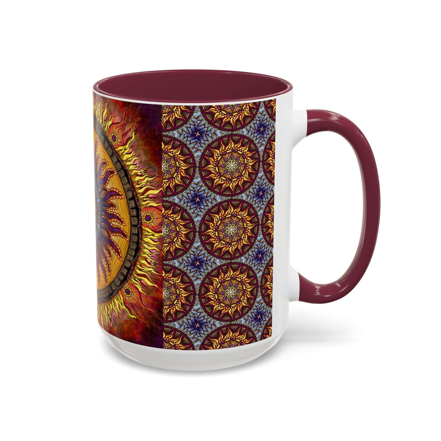 Pacio, Adam - Solar Disc Mandala - Colorful Accent Mugs