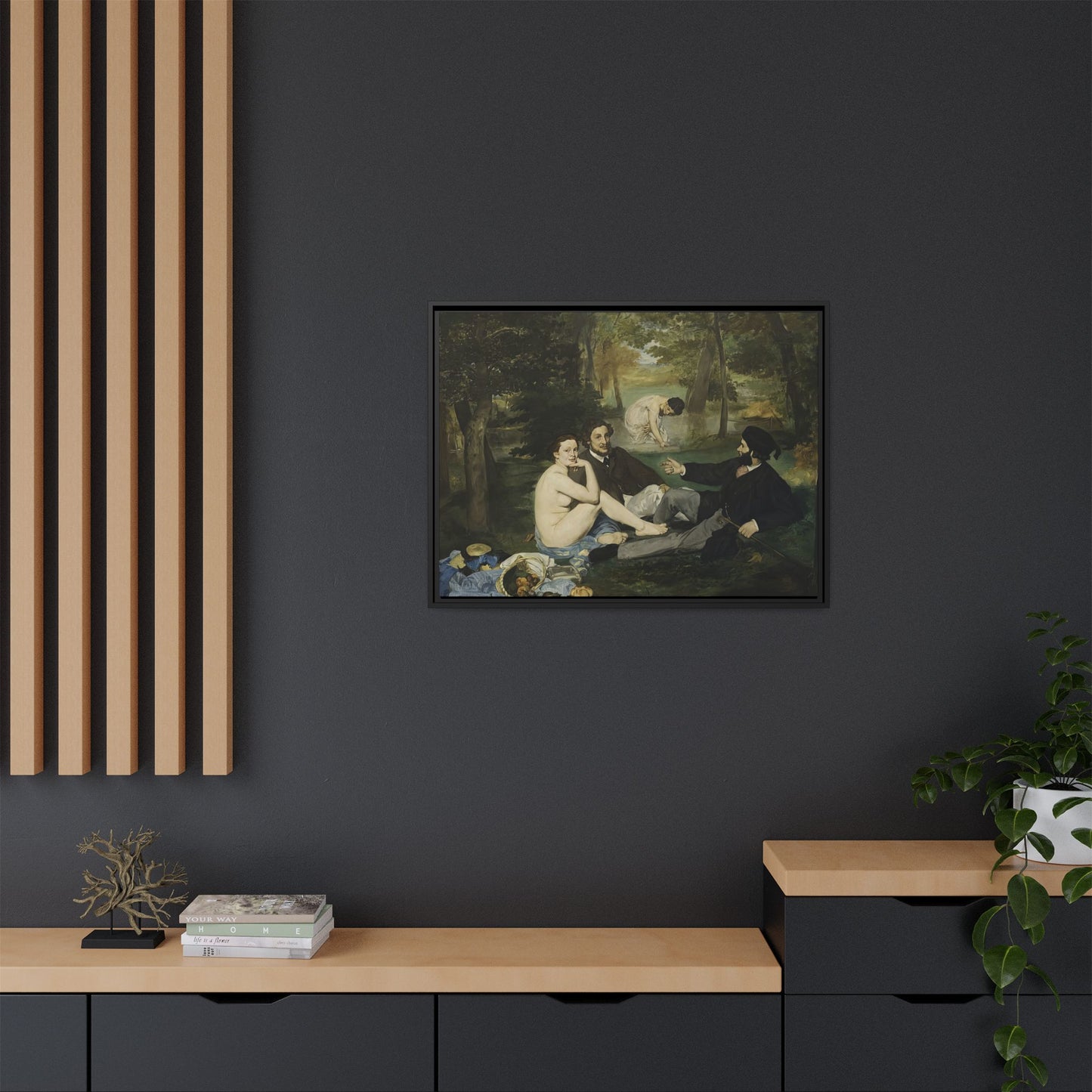Manet, Édouard - Luncheon on the Grass (1863) - Matte Canvas, Framed