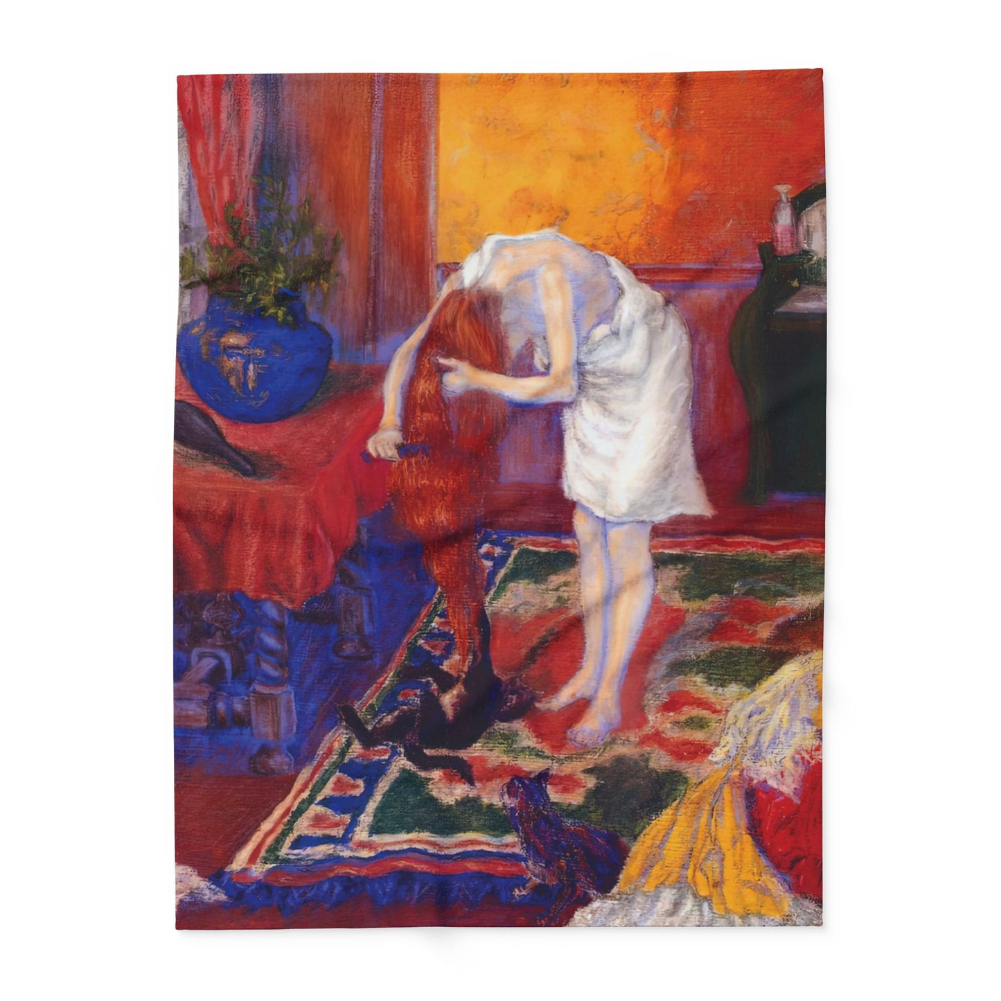 Ranson, Paul - The Golden Head of Hair (1909) - Arctic Fleece Blanket