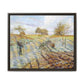 Pissarro, Camille - Hoarfrost (1873) - Matte Canvas, Framed
