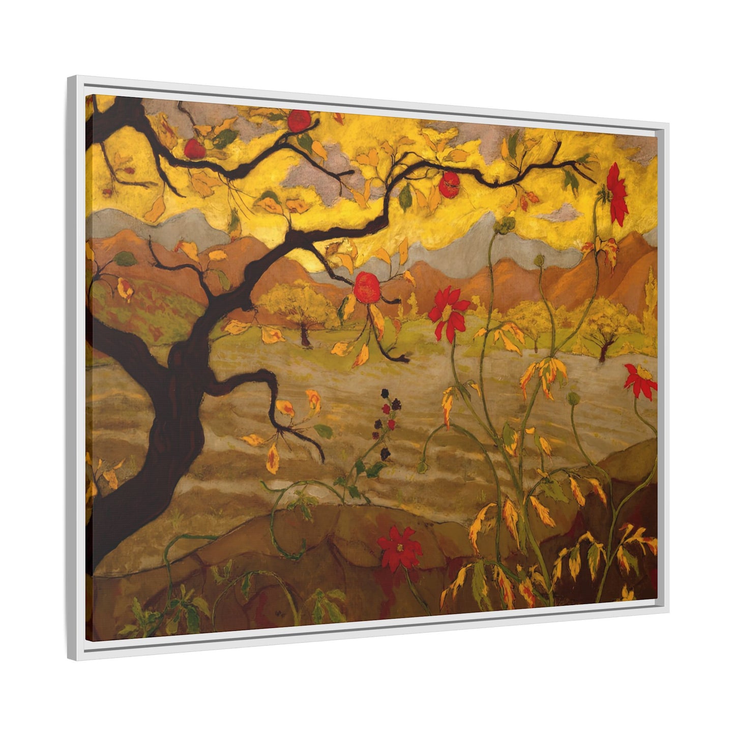 Ranson, Paul - Apple Tree with Red Fruit (1902) - Matte Canvas, Framed