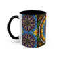 Pacio, Adam - Emerald Arrows Mandala - Colorful Accent Mugs