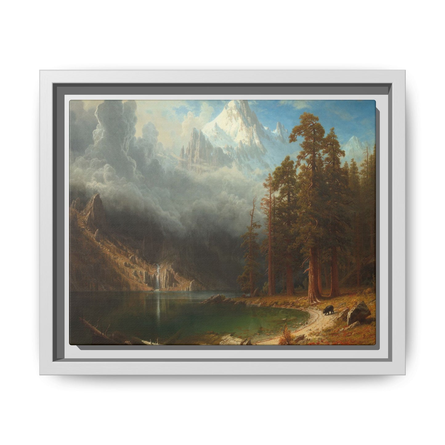 Bierstadt, Albert - Mount Corcoran (1877) - Matte Canvas, Framed