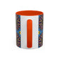 Pacio, Adam - Emerald Arrows Mandala - Colorful Accent Mugs