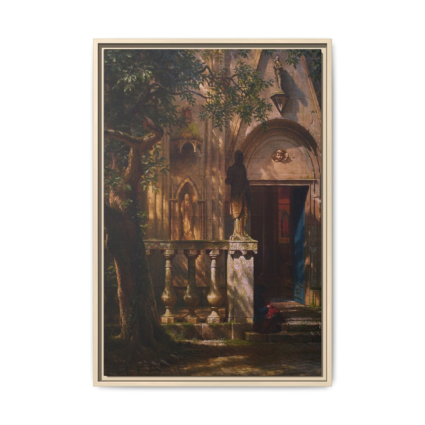 Bierstadt, Albert - Sunlight and Shadow  (1854) - Matte Canvas, Framed