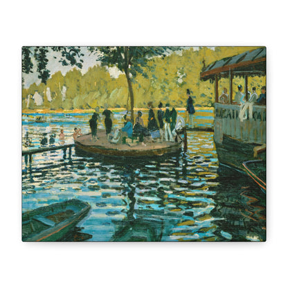 Monet, Claude - La Grenouillere (1869) - Canvas Block, unframed