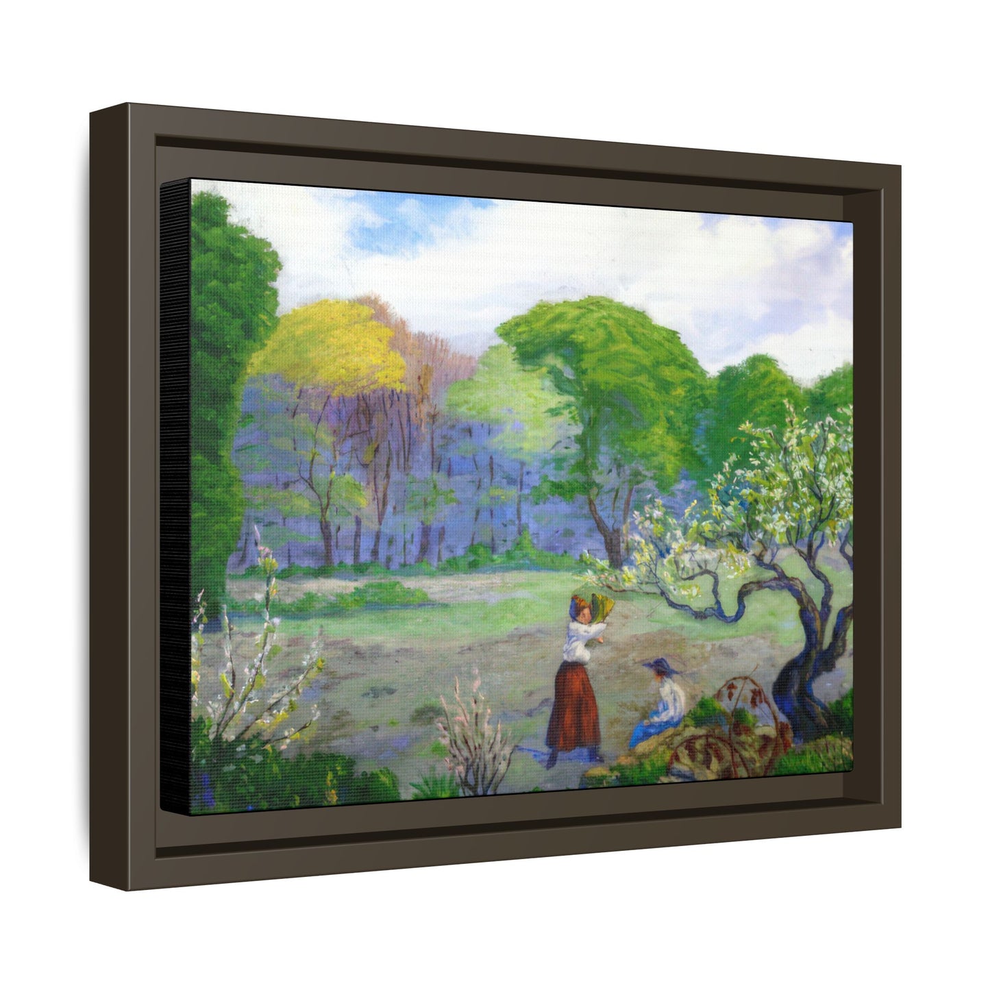 Ranson, Paul - Picking Flowers (1890) - Matte Canvas, Framed