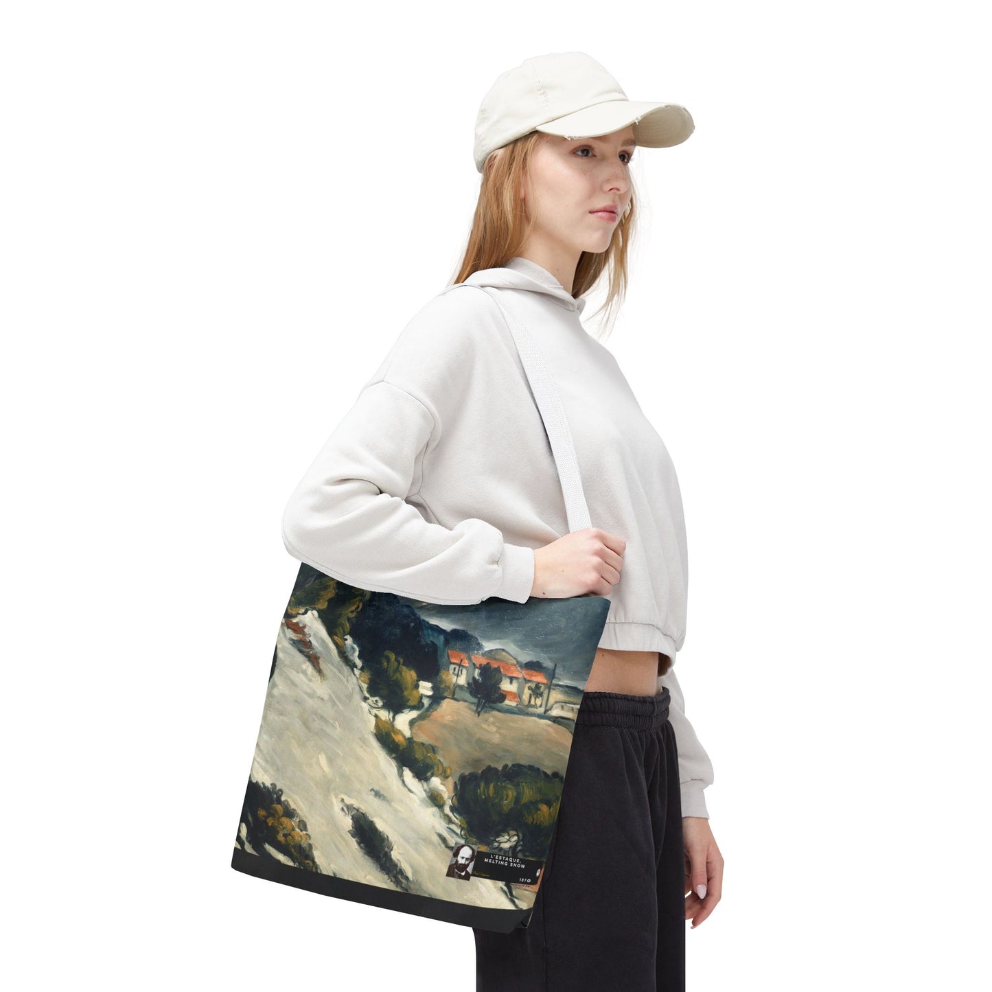 Cézanne, Paul - L’Estaque, Melting Snow (1870) - Tote Bag