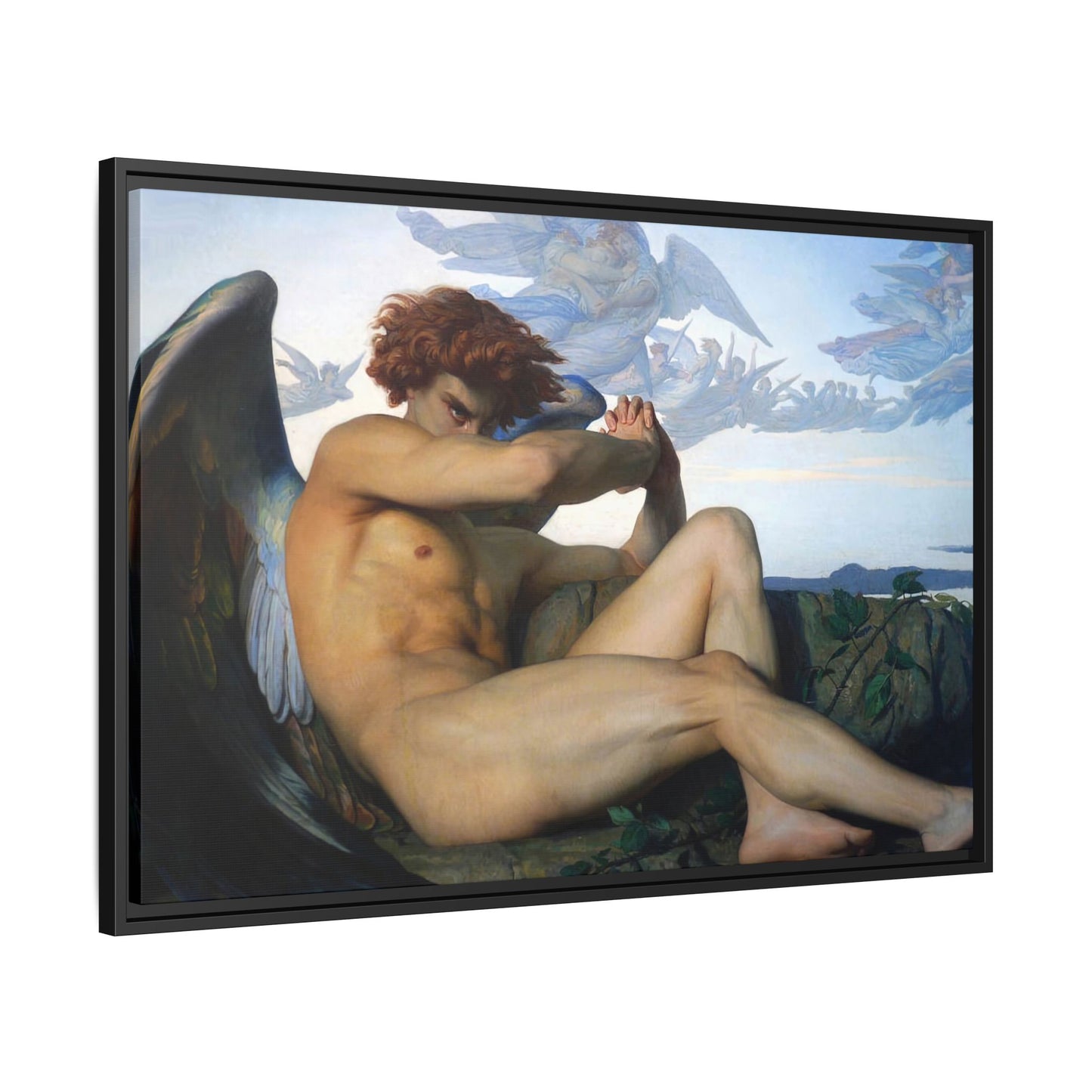 Cabanel, Alexandre - The Fallen Angel (1847) - Matte Canvas, Framed