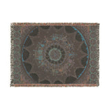 Obsidian Grandmothers Mandala - Woven Blanket