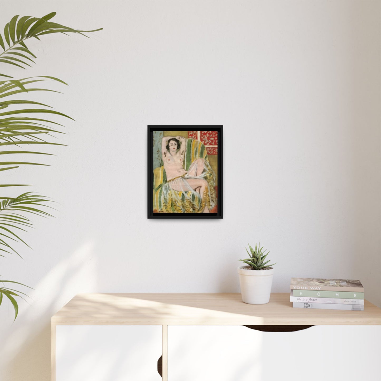 Matisse, Henri - Odalisque with Raised Arms (1923) - Matte Canvas, Framed
