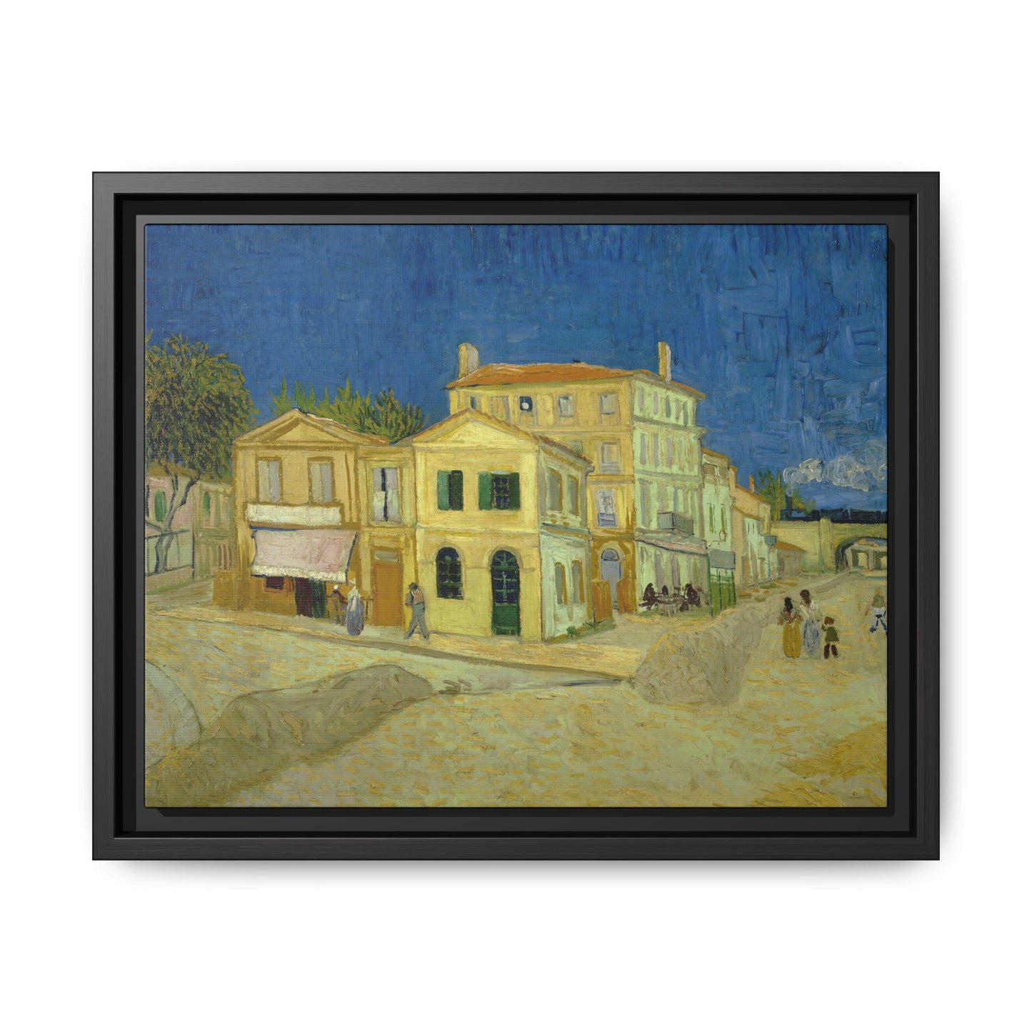 Van Gogh, Vincent - The Yellow House (1888) - Matte Canvas, Framed