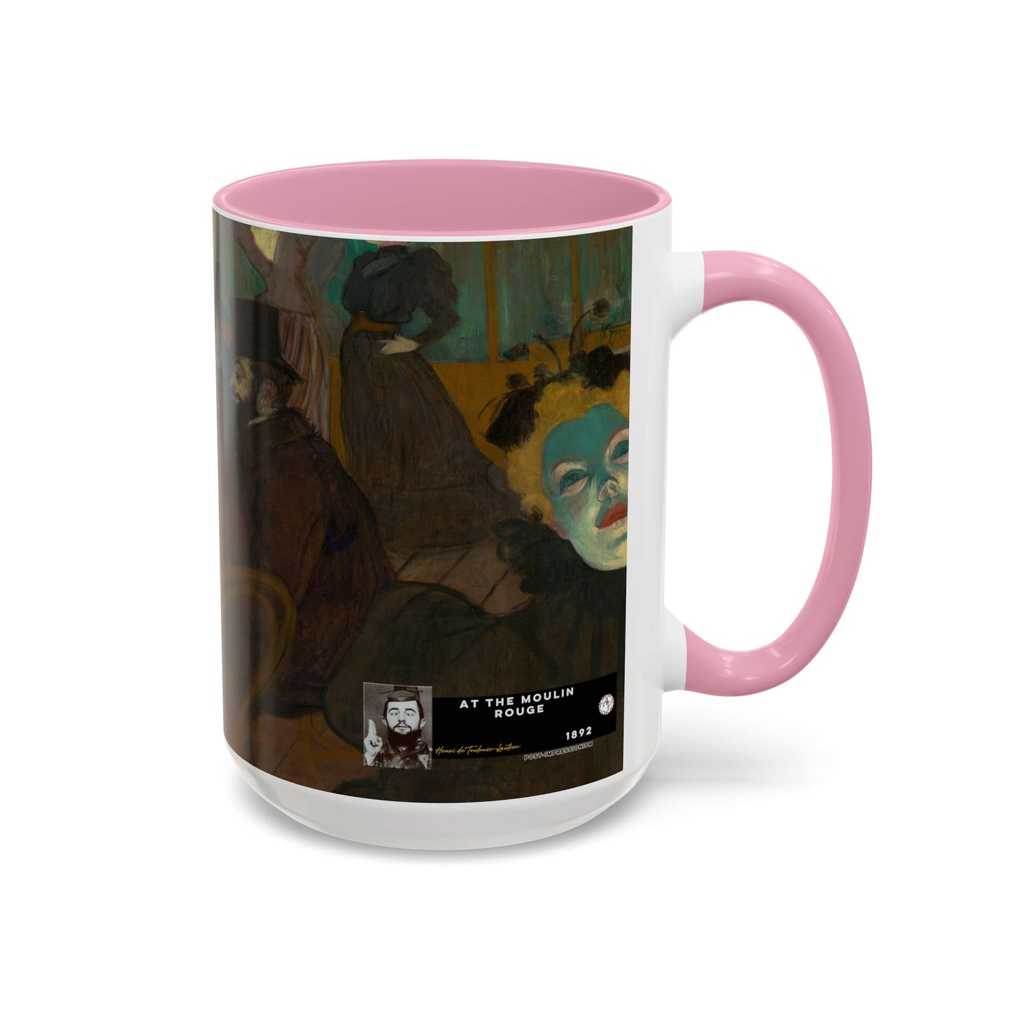 Toulouse-Lautrec, Henri - At the Moulin Rouge (1892) - Colorful Accent Mugs
