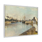 Morisot, Berthe - The Harbor at Lorient (1869) - Matte Canvas, Framed