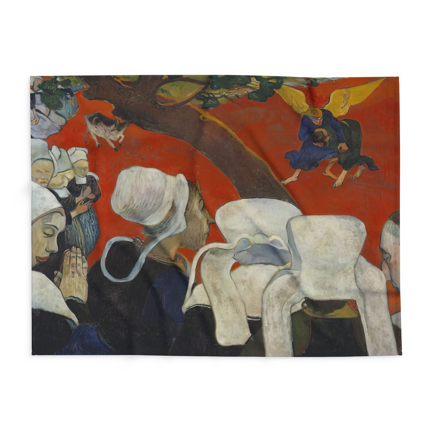 Gauguin, Paul - Vision of the Sermon (Jacob Wrestling with the Angel) (1888) - Arctic Fleece Blanket