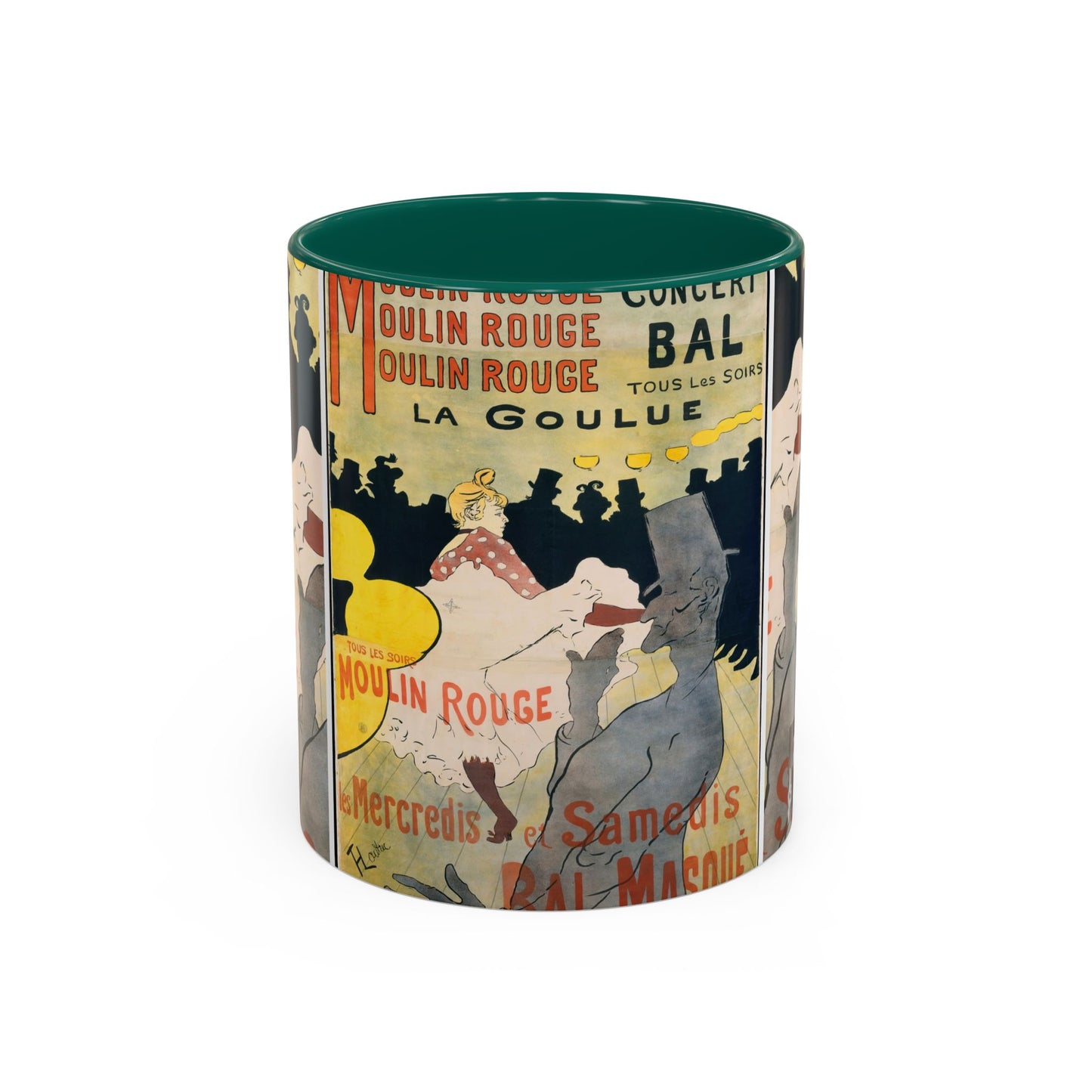 Toulouse-Lautrec, Henri - Moulin Rouge - La Goulue (1891) - Colorful Accent Mugs